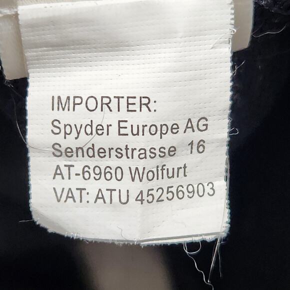 Spyder Jacket Mens Medium Black Team Venom Ski Snow Winter Zip Coat - Picture 16 of 16